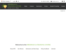 Tablet Screenshot of mississaugatrainingcentre.com